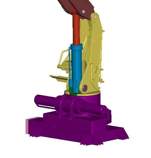 Fireboat crane 3D print model_7