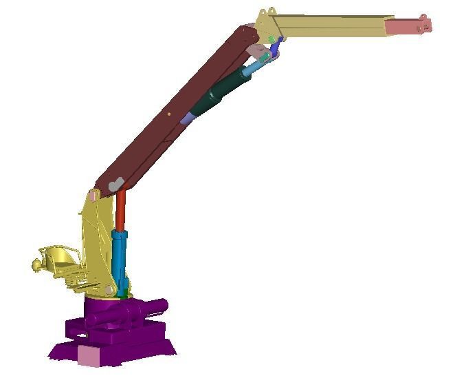 Fireboat crane 3D print model_5