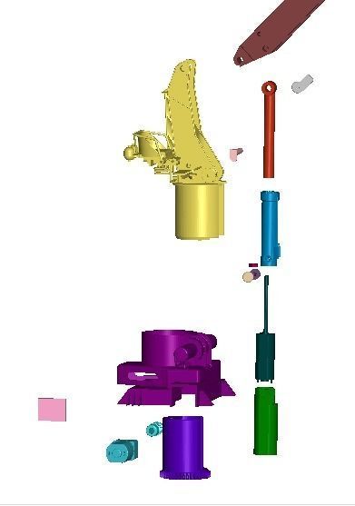 Fireboat crane 3D print model_11