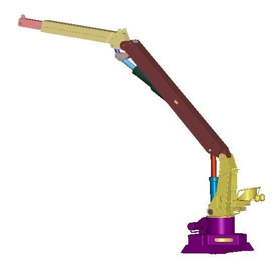 Fireboat crane 3D print model_6