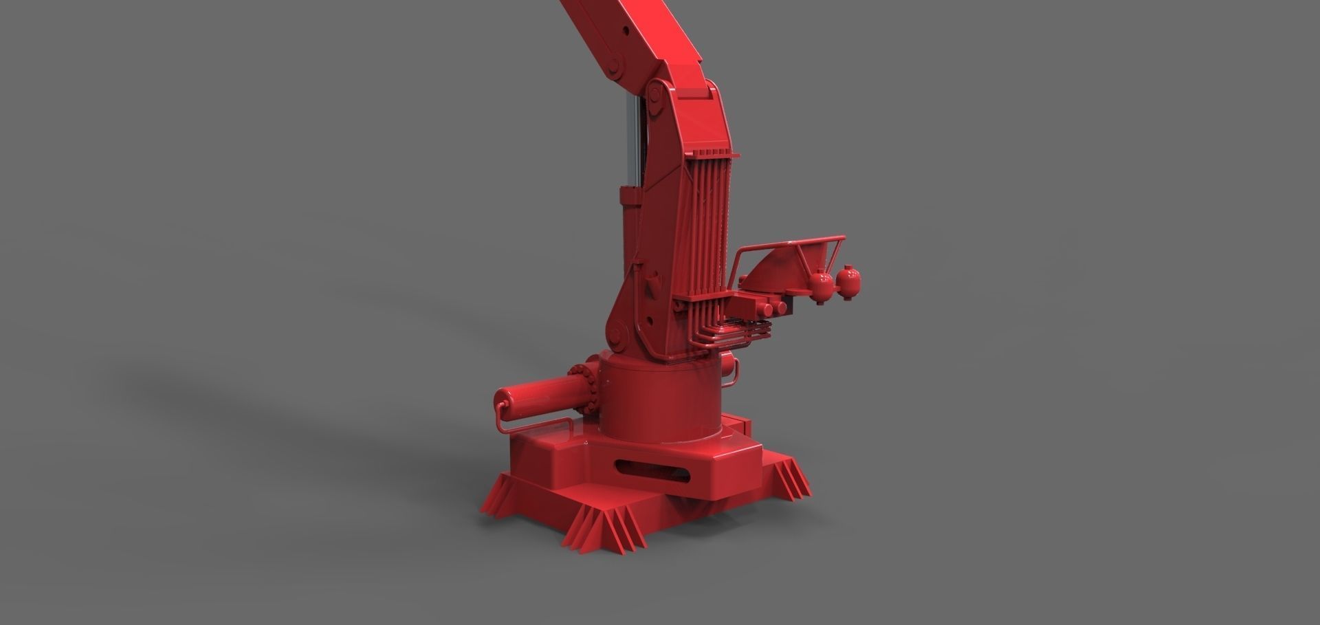 Fireboat crane 3D print model_2