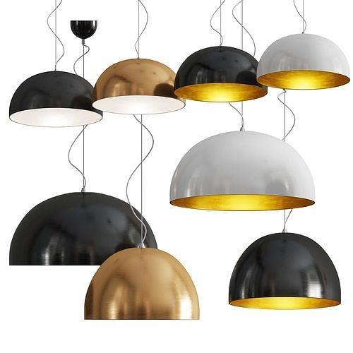 Oluce SONORA Pendant Lamp 3D model