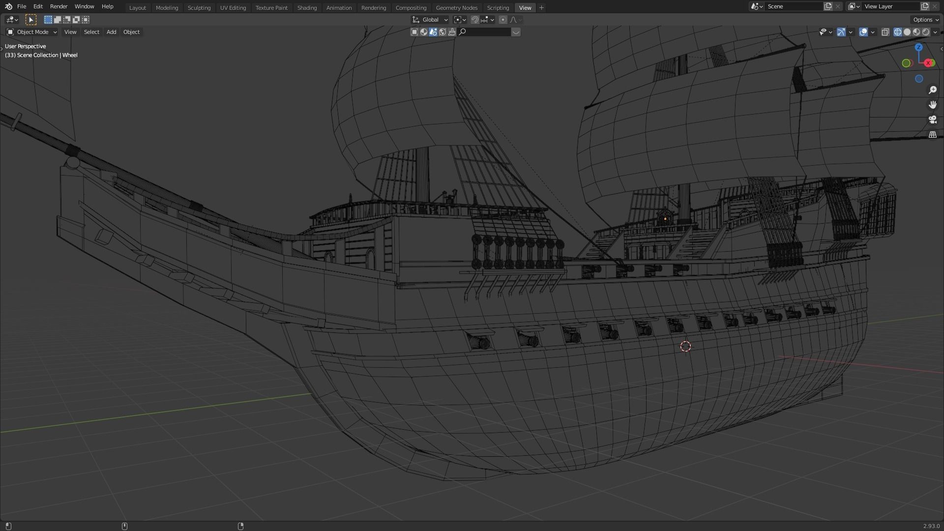 Pirates of the Caribbean game ship model 3D model 3D model_30