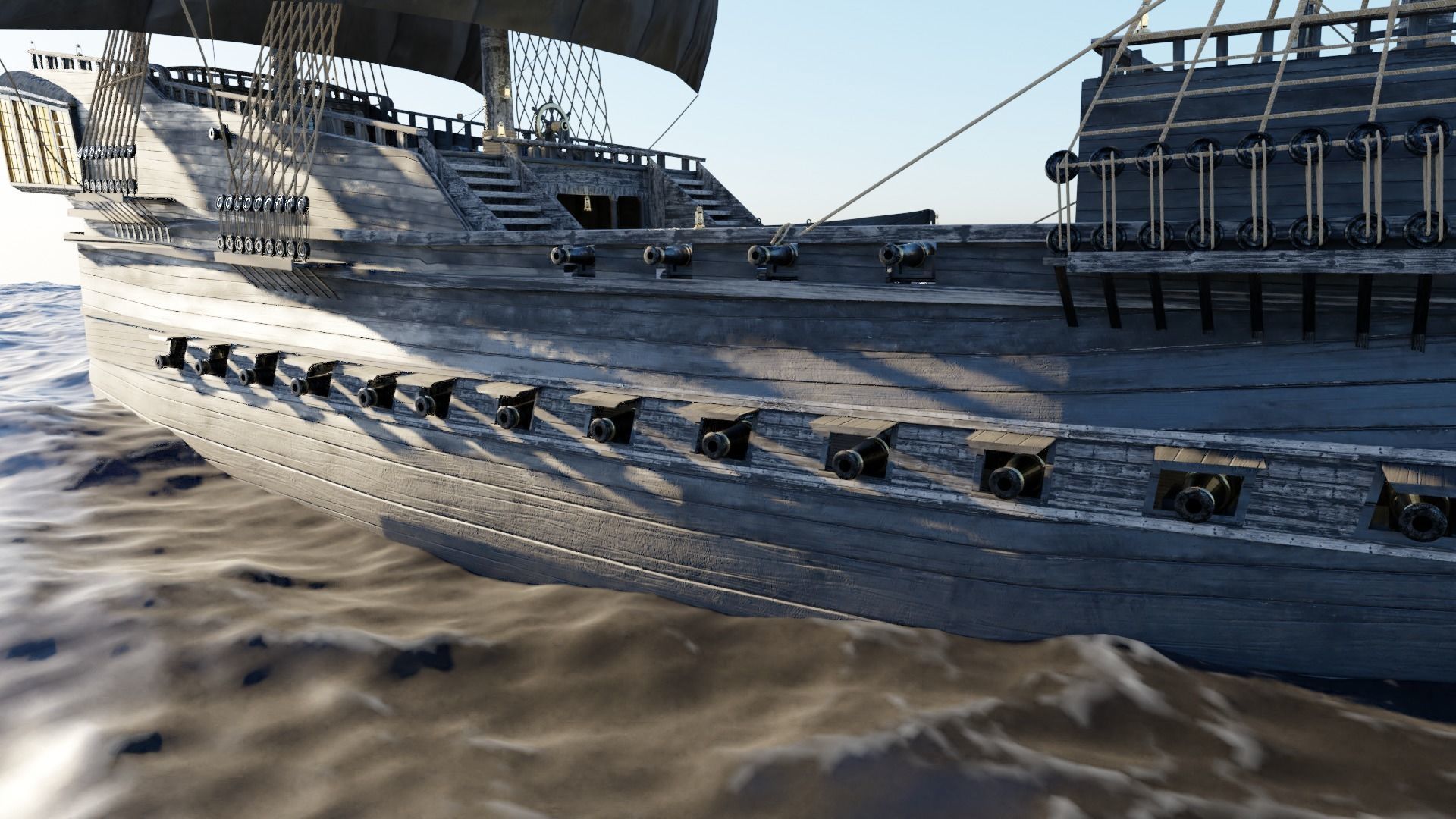 Pirates of the Caribbean game ship model 3D model 3D model_14