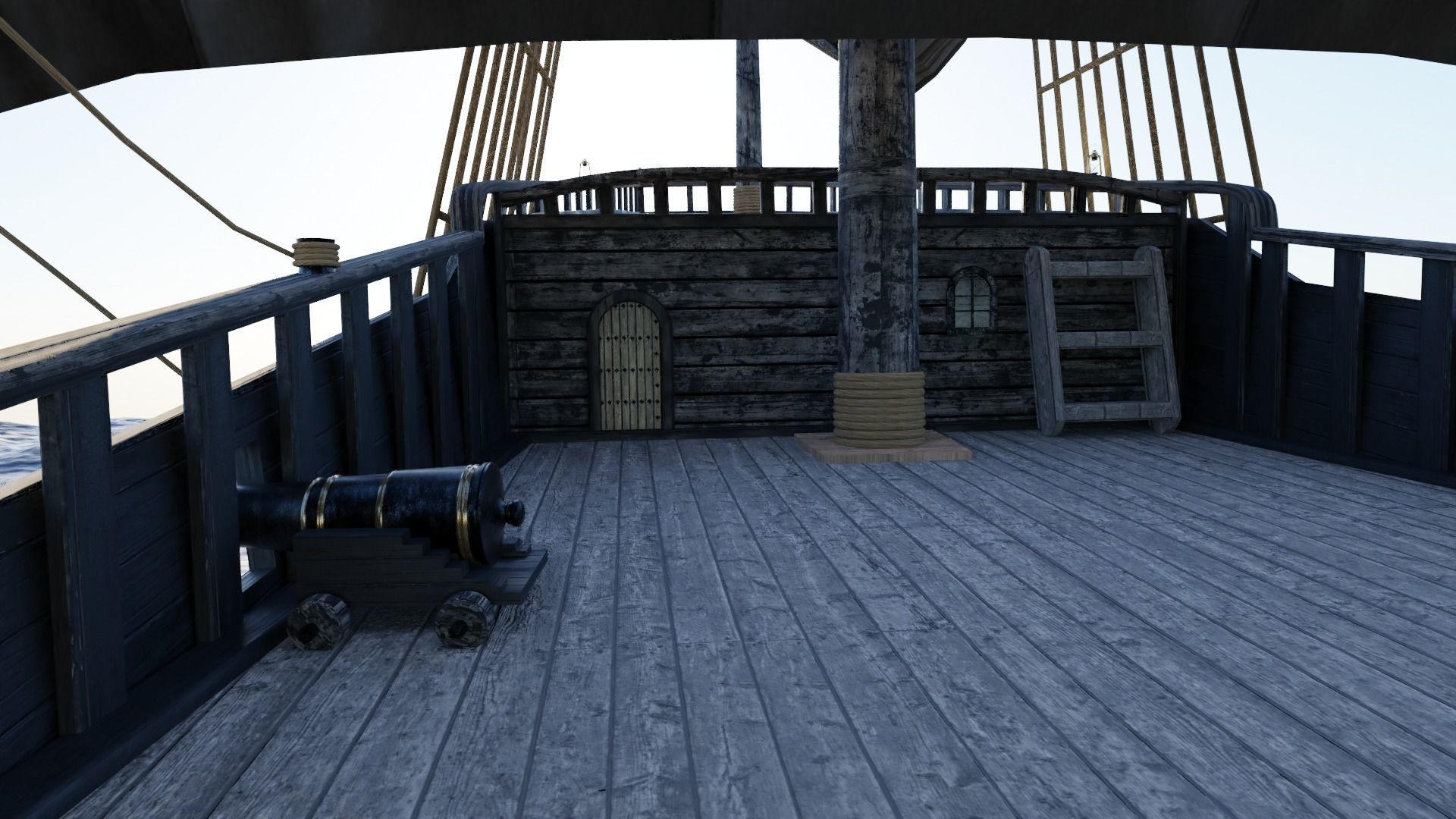 Pirates of the Caribbean game ship model 3D model 3D model_20