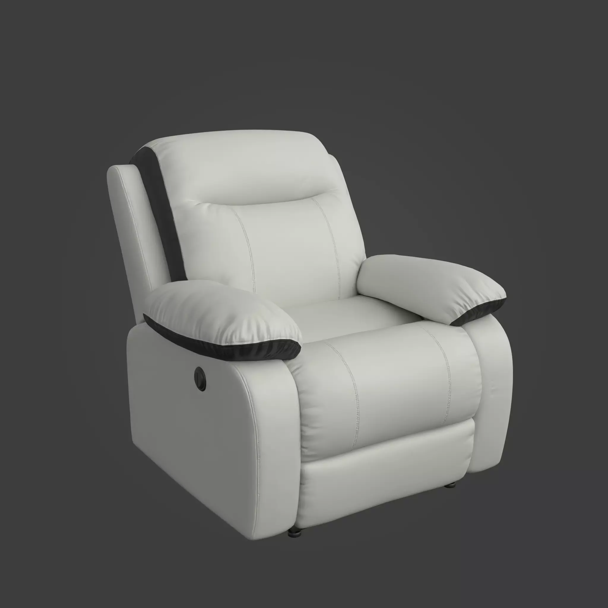 3D Sofa-08 recliner chair - recliner chair Low-poly 3D model