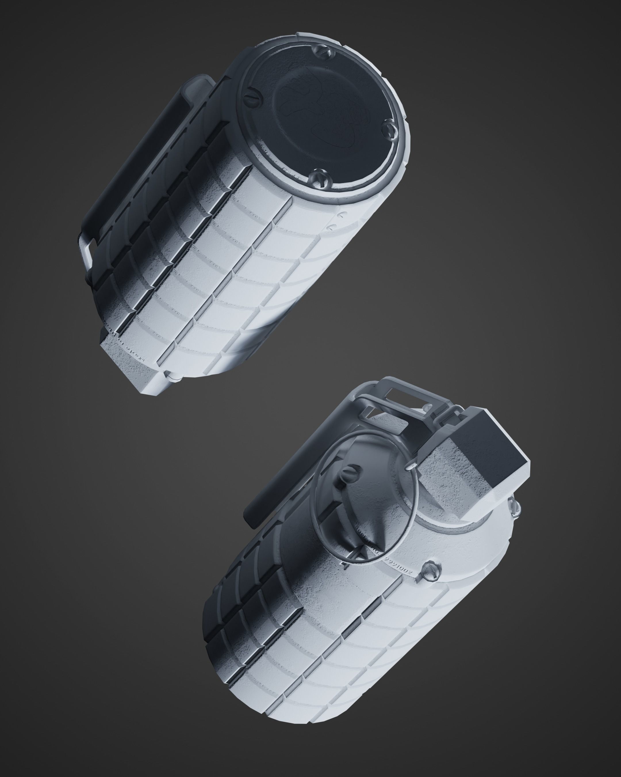 ZZ Grenade 02 Low-poly 3D model_15