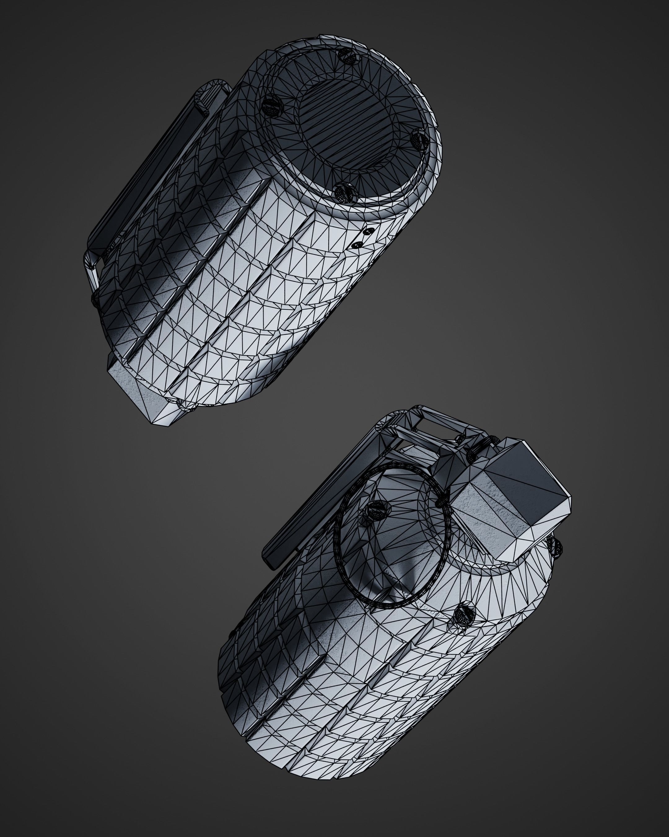 ZZ Grenade 02 Low-poly 3D model_16