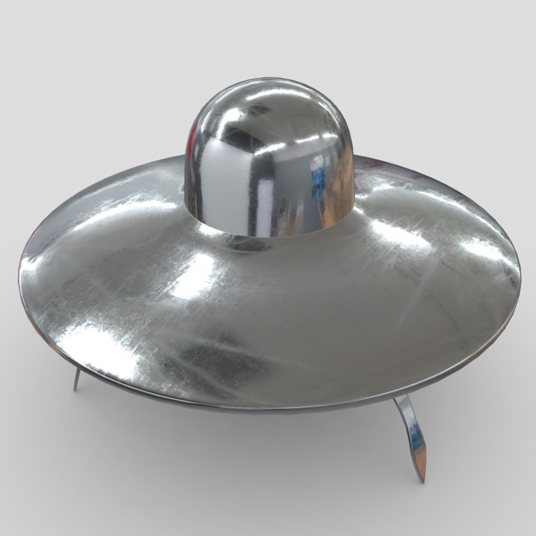 CC0 - UFO Free low-poly 3D model_5
