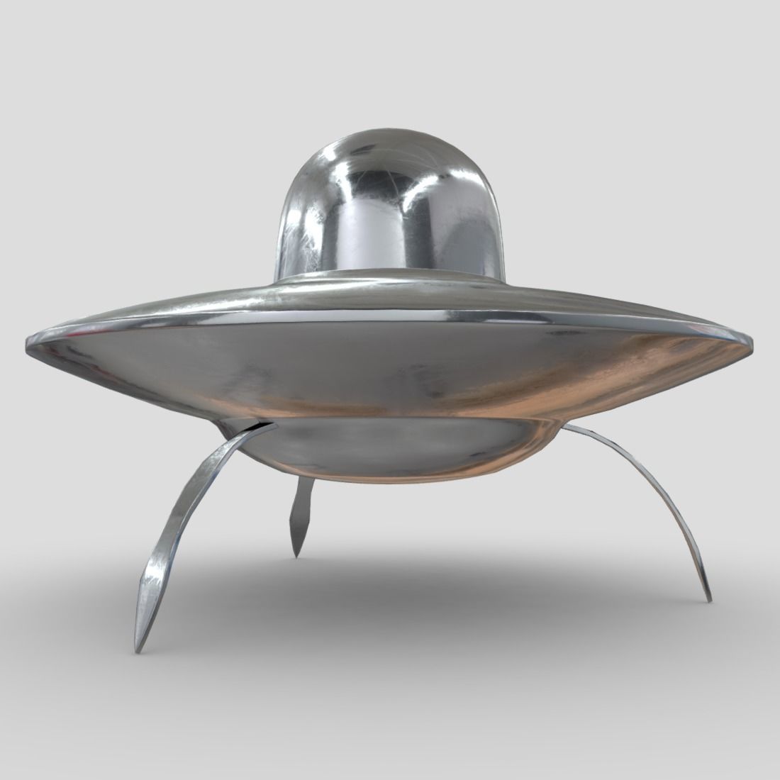 CC0 - UFO Free low-poly 3D model_3