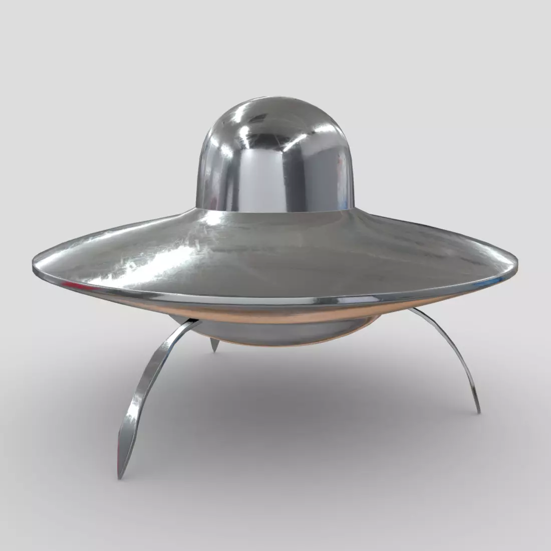 CC0 - UFO Free low-poly 3D model_0