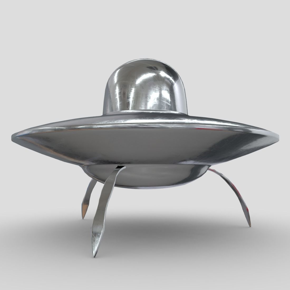 CC0 - UFO Free low-poly 3D model_11