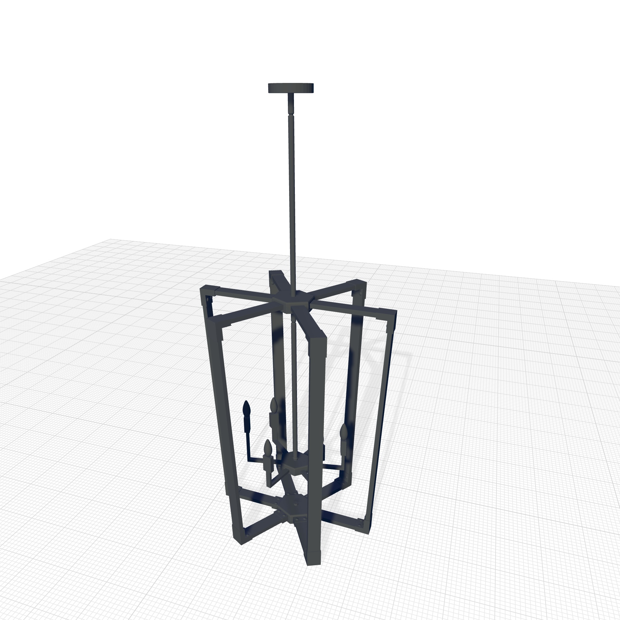 Caenada Light Candle Chandelier 3D model_4
