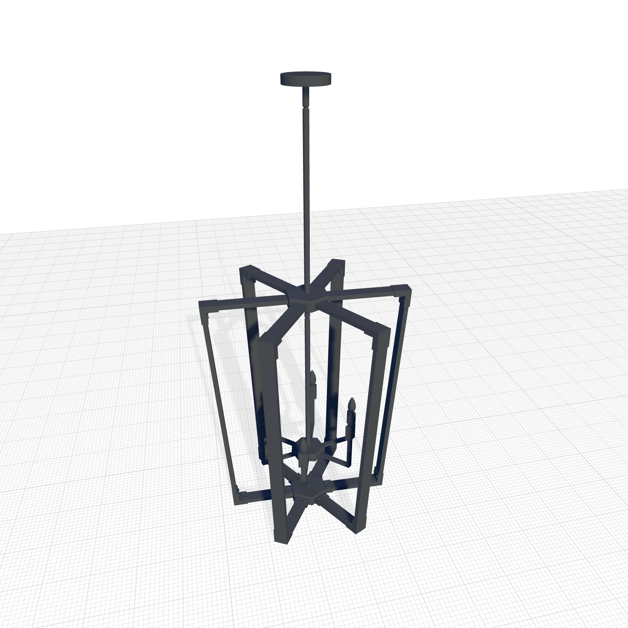 Caenada Light Candle Chandelier 3D model_3