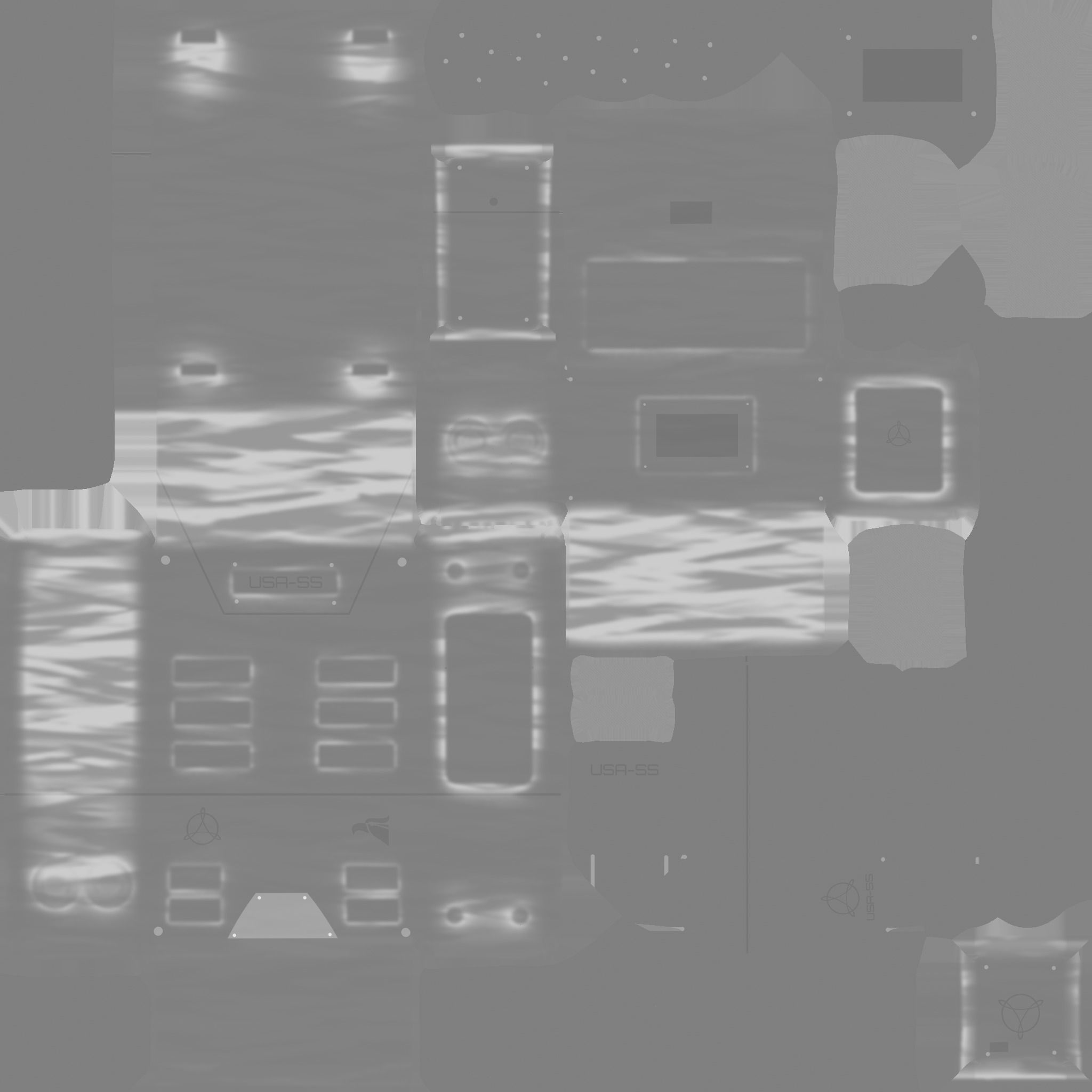 Astronaut Backpack 01 - USA - Character Design Fashion Low-poly 3D model_19