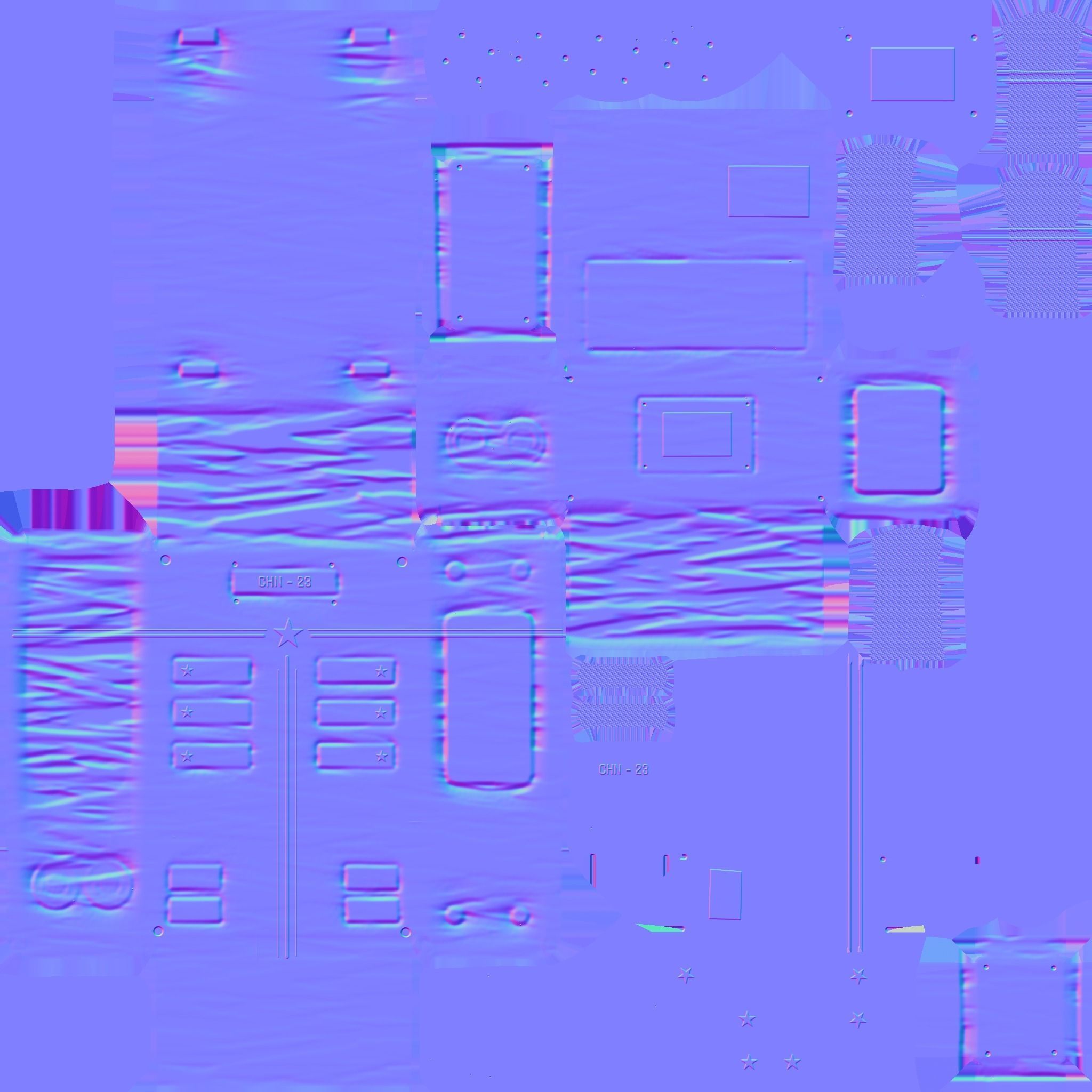 Astronaut Backpack 02 - China Red - Character Design Fashion Low-poly 3D model_20