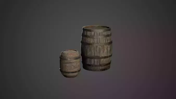 Medieval Barrels Game Ready