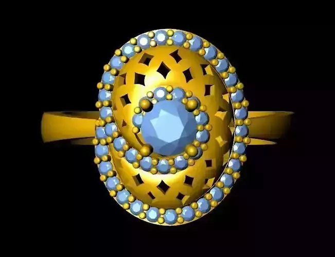 womensRing gold ring with stones