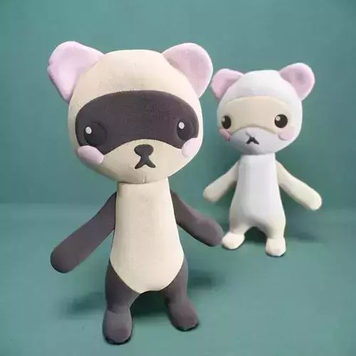 kids ferret toy 3D model