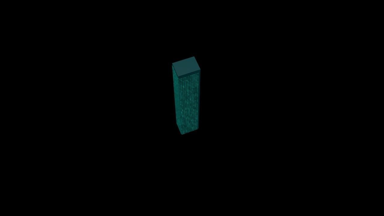 Sci fi Building 3D model_9