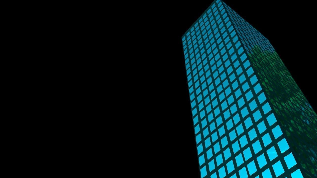 Sci fi Building 3D model_7