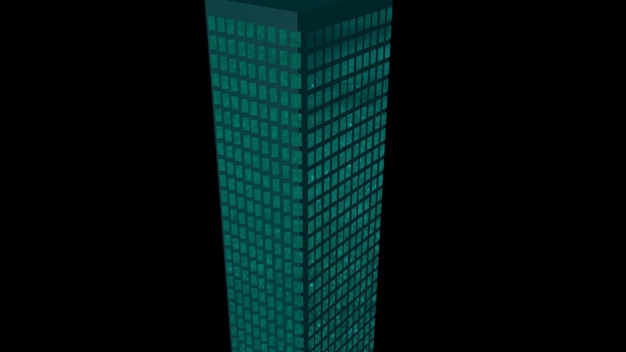 Sci fi Building 3D model_8