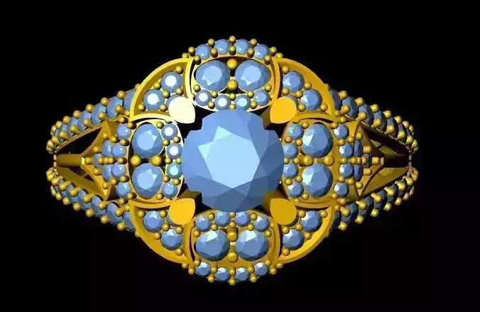 womensRing gold ring with stones