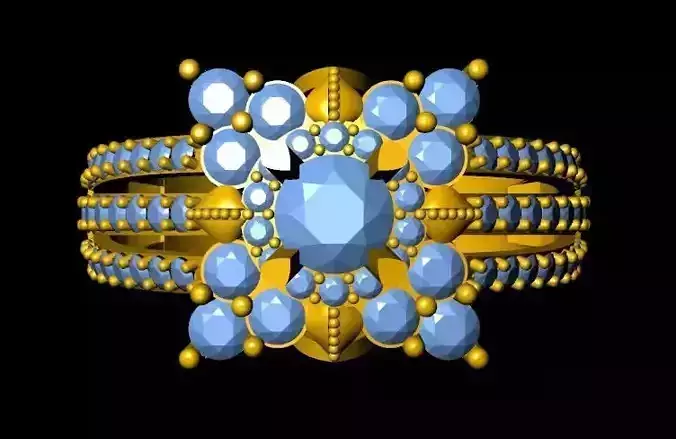 DiamondRing gold ring with stones