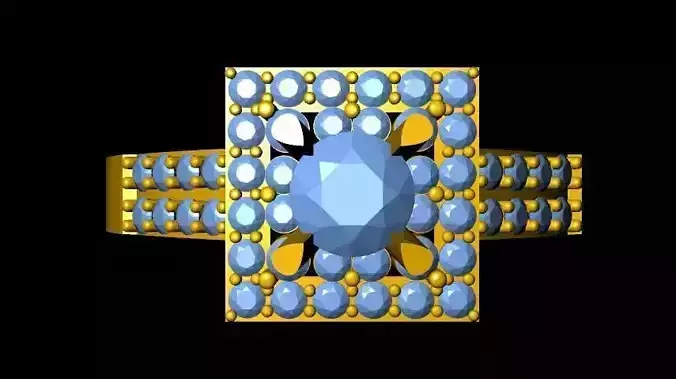 DiamondRing gold ring with stones