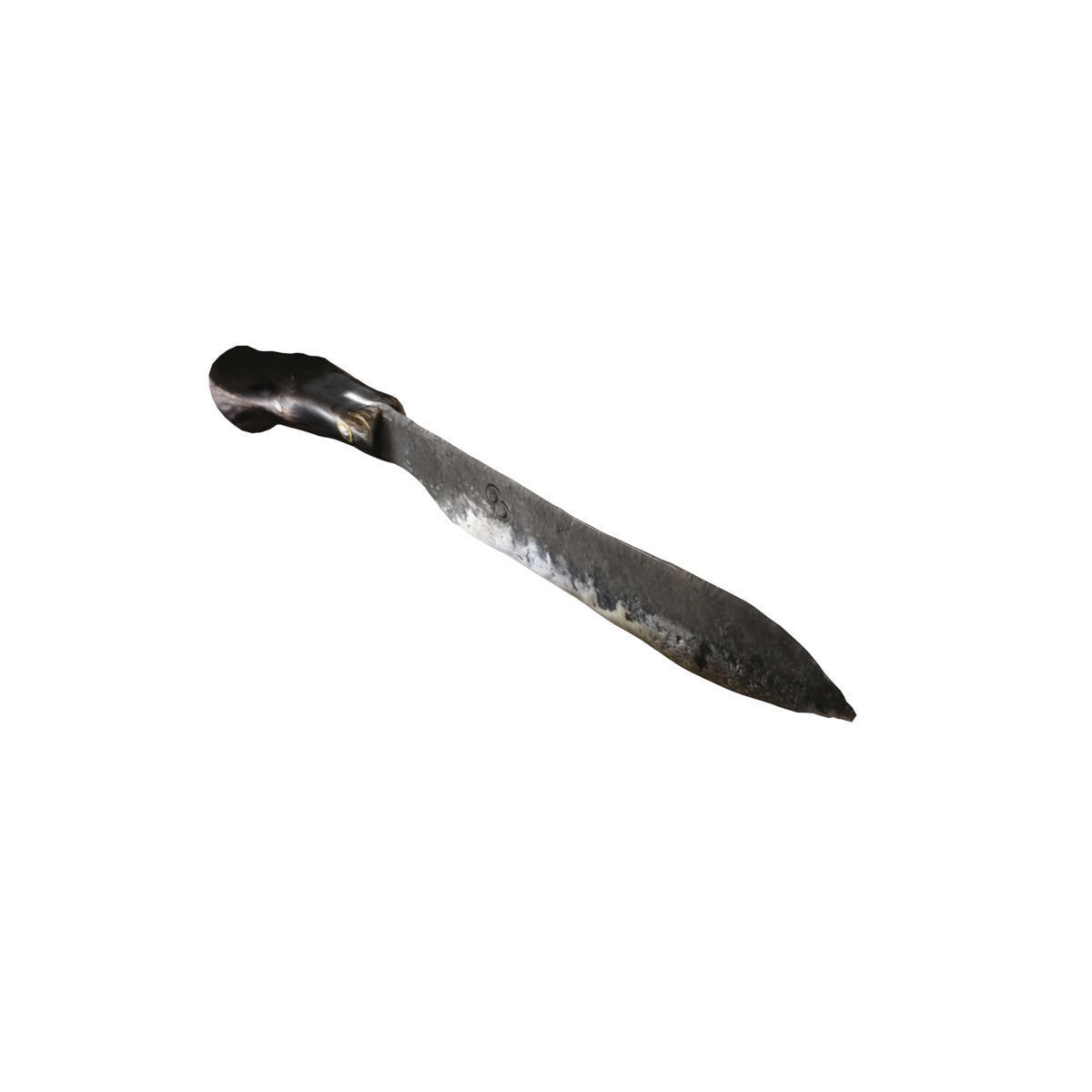 Weathered Steak Knife 1 Low-poly 3D model_1