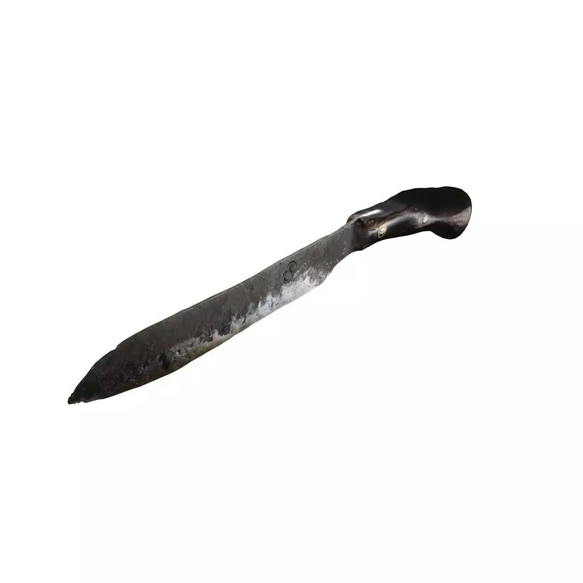 Weathered Steak Knife 1 Low-poly 3D model_0