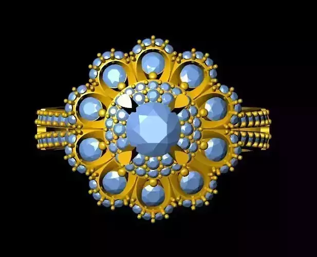DiamondRing gold ring with stones