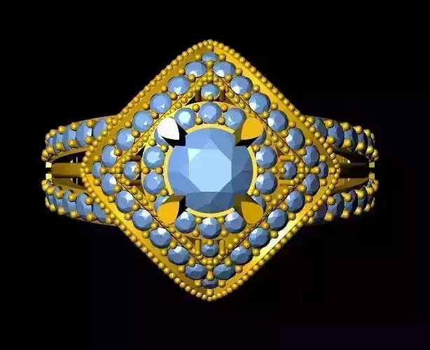 DiamondRing gold and diamond ring