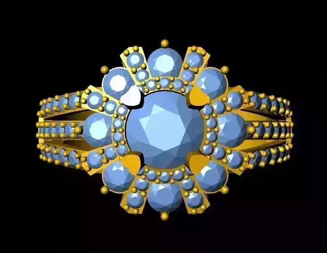 DiamondRing gold ring with diamonds