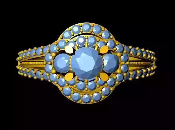 DiamondRing gold ring with stones