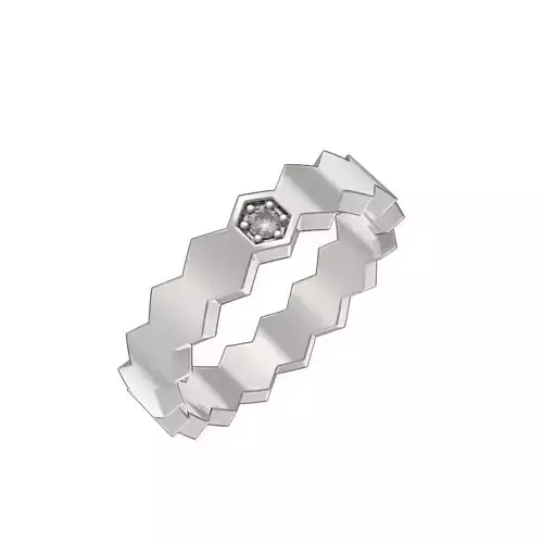 U037-02 Honeycomb ring