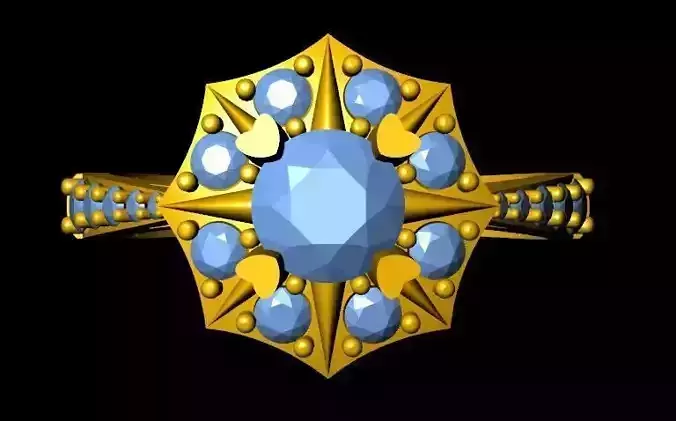 DiamondRing gold ring with diamonds