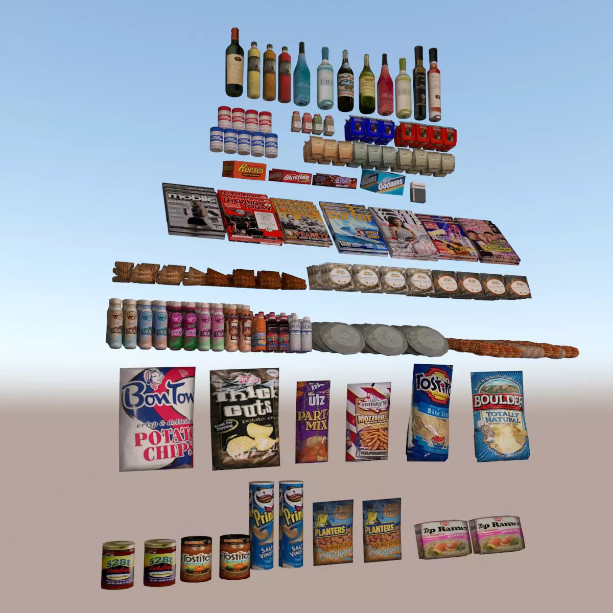 General Merchandise Collection - Small 3D model_0