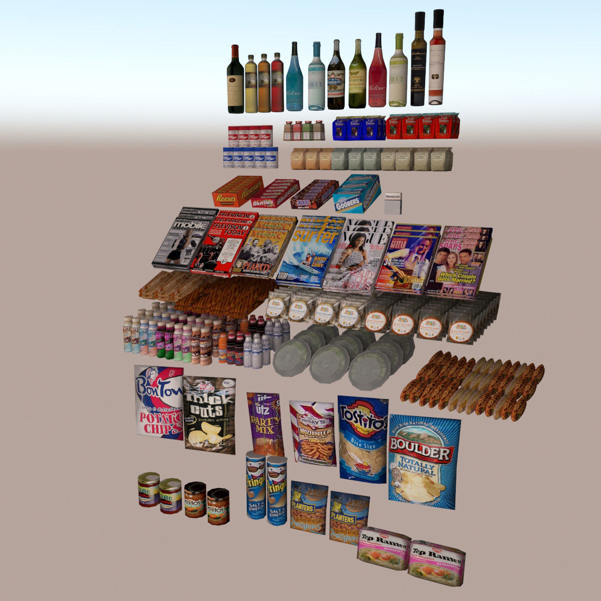 General Merchandise Collection - Small 3D model_1