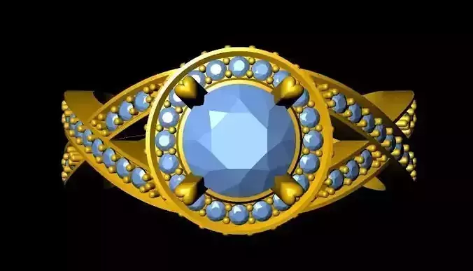 DiamondRing gold ring with stones