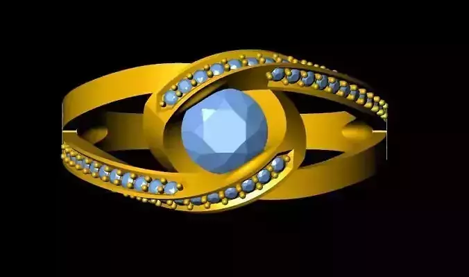 DiamondRing gold ring with stones