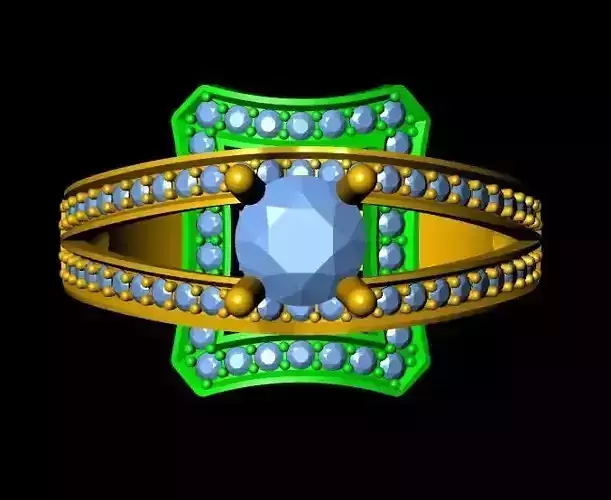 DiamondRing gold ring with stone