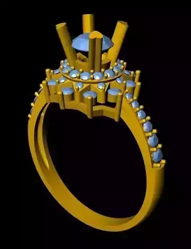 DiamondRing engagement ring with stones