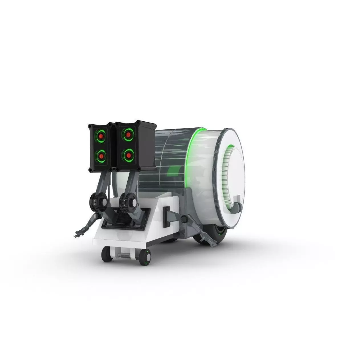 Funny Robot Character 3D model_0