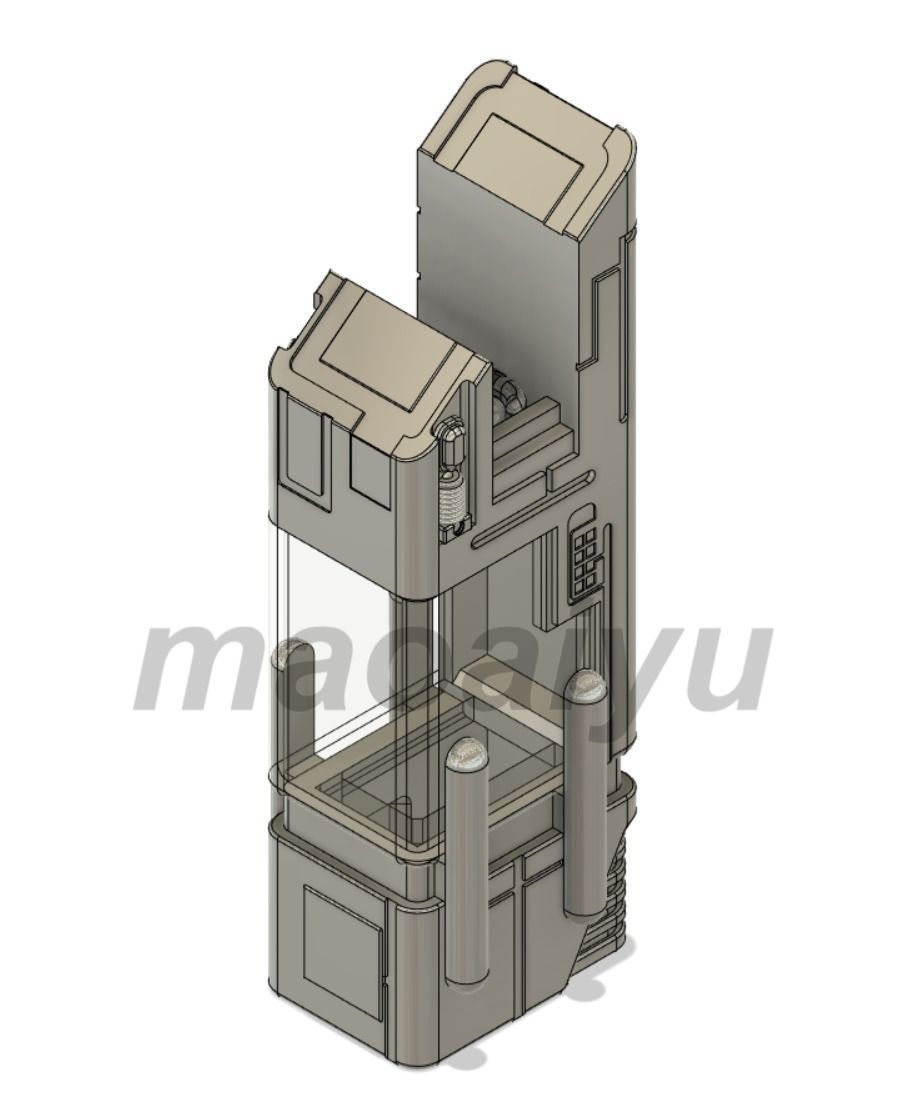 Terminator T-800 nuclear fuel cell 3D print model_5