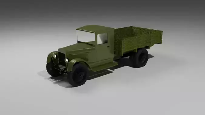 ZIS-5 Soviet Union truck 3D model
