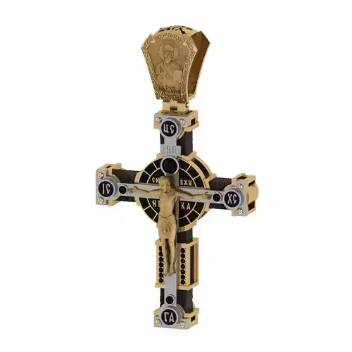 Crucifix with ebony cross 