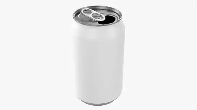Opened standard beverage can 330 ml 11-15 oz