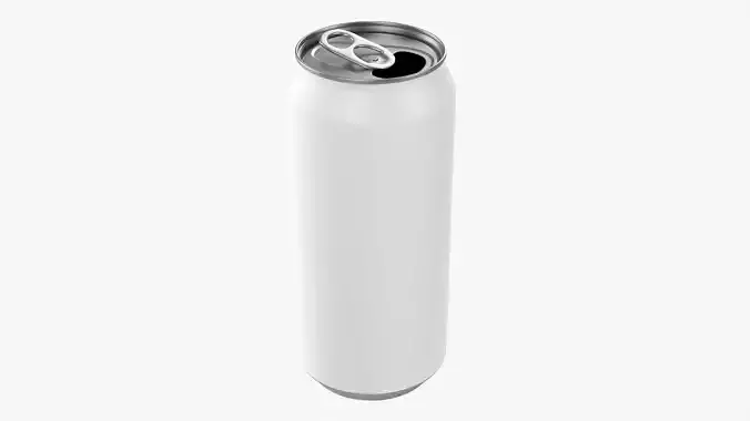 Opened standard beverage can 440 ml 14-87 oz