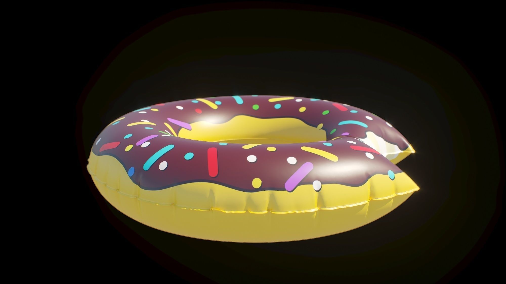 Swim ring donut 07 3D model_10